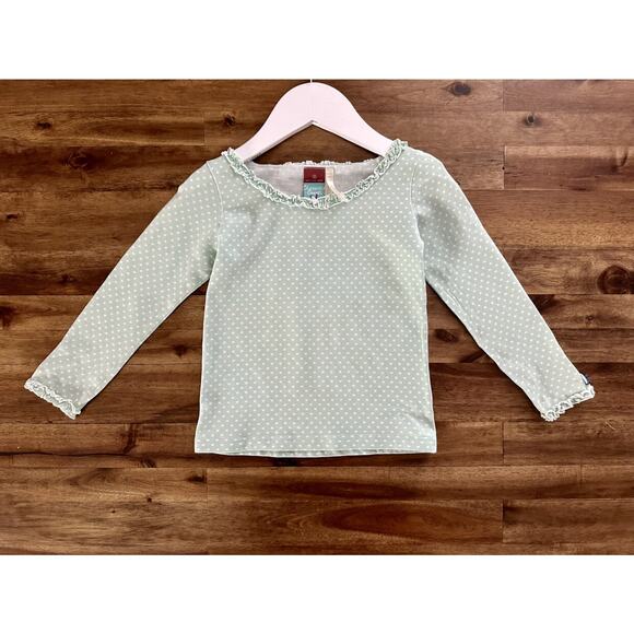 Matilda Jane Heart Soul Pride Emmalina Green Polka Dot Long Sleeve Knit Top 2 - Picture 3 of 10